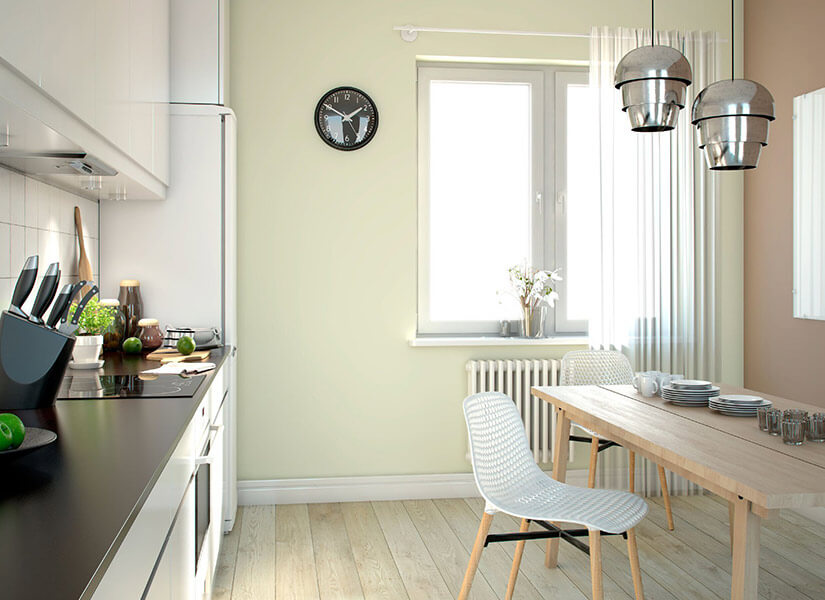 Флизелиновые моющиеся обои под покраску для кухни