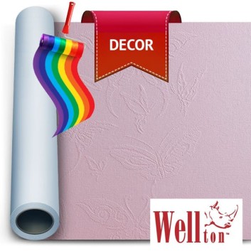 Стеклообои Wellton Decor Бабочки WD830, 1*12,5 м