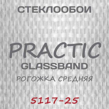 Стеклообои GlassBand Рогожка средняя 5117-25, 1*25 м