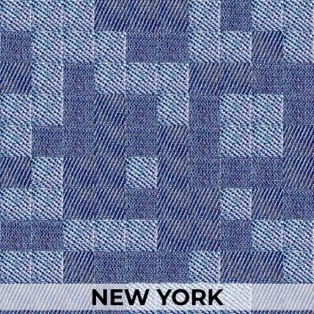 Жаккардовые обои New York by BauTex Design серо-синие
