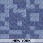 Жаккардовые обои New York by BauTex Design серо-синие