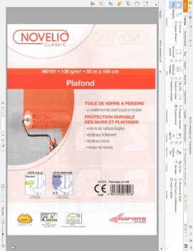 Стеклообои Novelio N0101 Потолочная (мелкая) рогожка 1*50м
