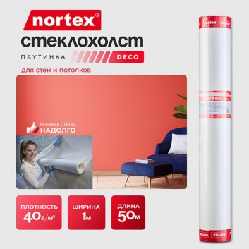 Стеклохолст-паутинка Nortex Deco 40г/м², 1*50м