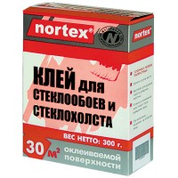 Клей Nortex для стеклообоев и стеклохолста, 300г на 30м²