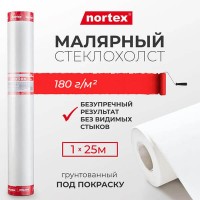 Стеклохолст Nortex пигментированный 180г/м², 1*25м